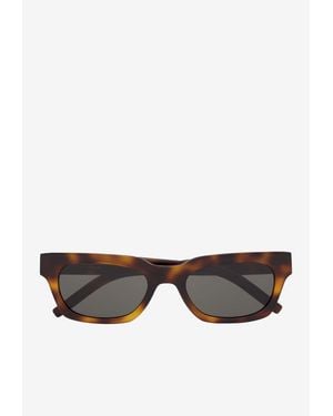 Saint Laurent Wellington Square Sunglasses - Gray