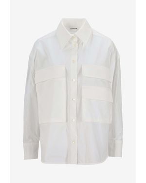 P.A.R.O.S.H. Buttoned Casual Shirt - White