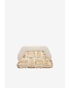 THEMOIRÈ Small Tia Raffia Clutch Bag - Natural