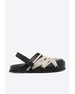 Rick Owens Hollywood Leather Sandals - White