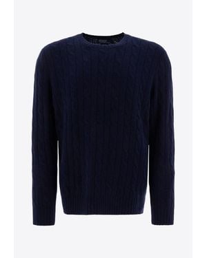 Polo Ralph Lauren Cable-Knit Cashmere Sweater - Blue