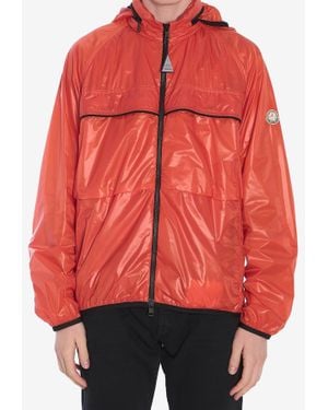 MONCLER X MERCEDES-BENZ Anubis Zip-Up Windbreaker Jacket - Red