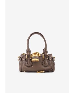 Chloé Small Paddington Shoulder Bag - Gray