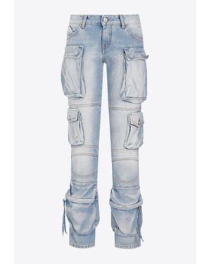 The Attico Essie Long Pants Denim - Blue