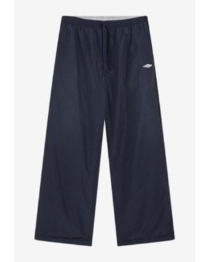 Balenciaga Reversible Logo Track Pants - Blue