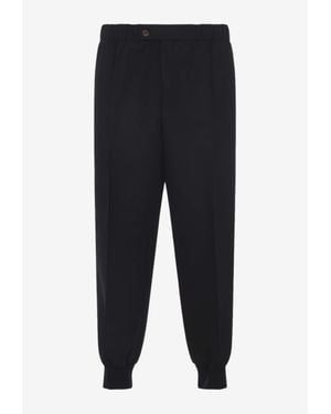 Lanvin Wool Track Pants - Blue