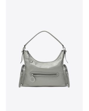 Stella McCartney Dartmoor Faux Leather Shoulder Bag - Gray