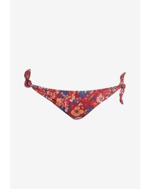 Isabel Marant Sukie Floral Print Bikini Bottoms - Red