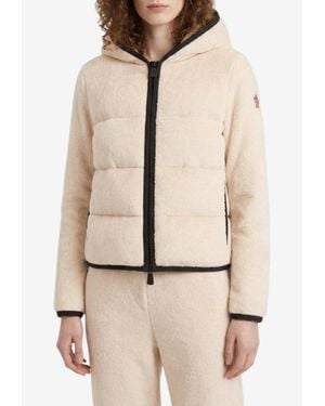 Moncler Polartec Padded Zip-Up Sweatshirt - Natural