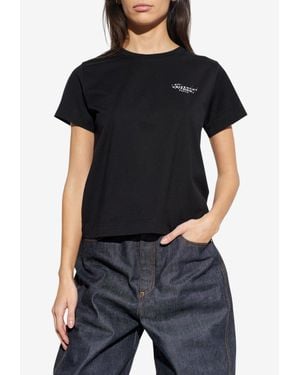 Givenchy Stamped Logo Print T-Shirt - Black