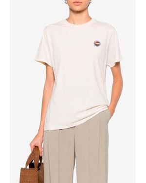 Chloé Logo-Patch Short-Sleeved T-Shirt - White