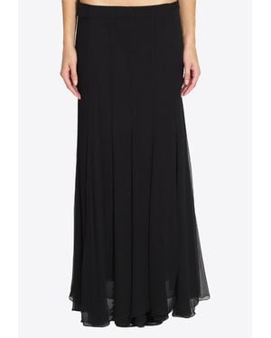 Chloé Flowy Maxi Skirt - Black