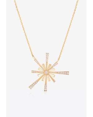 Falamank Diamond Blooms Collection 18-Karat Necklace With Diamonds - White