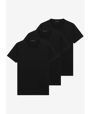Tシャツ・カットソー PRADA Short-sleeved t-shirts Prada Stretch Cotton T-Shirt with Nylon Details | Saks Fifth