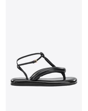 Givenchy Boudoir Padded Leather Flat Sandals - Black