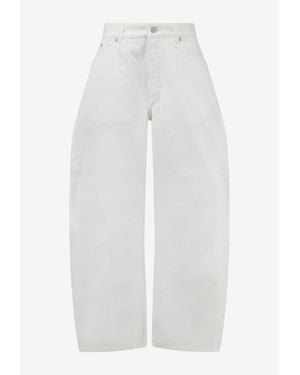 Alaïa Rodeo Curved-Leg Trousers - White