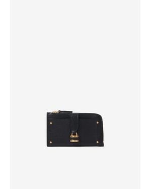Chloé Small Paddington Leather Zip Cardholder - White