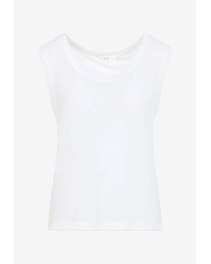 Co. Jersey Tank Top - White