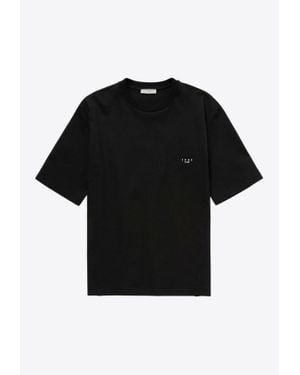 1989 STUDIO Logo Embroidered T-Shirt - Black