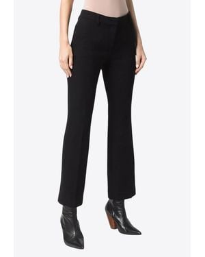 L'Autre Chose Cropped Tailored Pants - Black