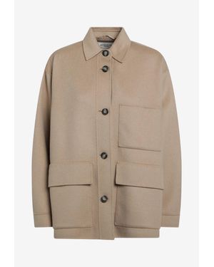Weekend by Maxmara Folk Oversized Wool Jacket - Natural