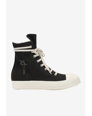 Rick Owens Tower High-Top Sneakers - Black