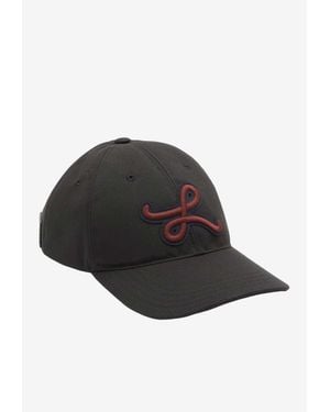 Loewe L Appliqué Baseball Cap - Black