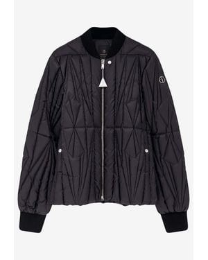 Moncler Geocamo Down Flight Jacket - Black