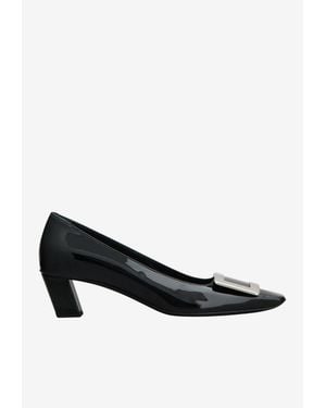 Roger Vivier Belle Vivier 45 Patent Leather Pumps - Black