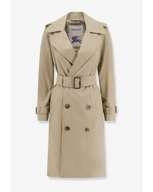 Burberry Double-Breasted Trench Coat - Natural