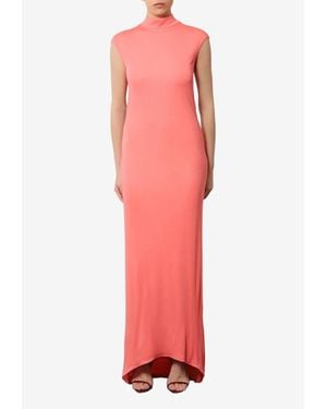 peach asymmetrical maxi dress InWeave Purple Floral Peach Asymmetrical Dress XXL for Women main image 0