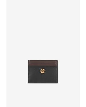 Etro Small Two-Tone Leather Cardholder - White