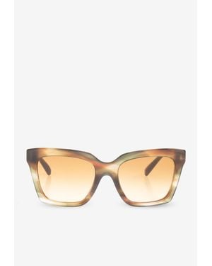 Dolce & Gabbana Butterfly Logo Sunglasses - Natural