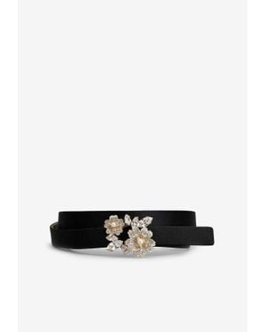 ヘアアクセサリー ROGER VIVIER RV FLOWERS STRASS PEARL HEADBAND ROGER VIVIER - Rv Flowers Strass Pearl Headband Roger Vivier