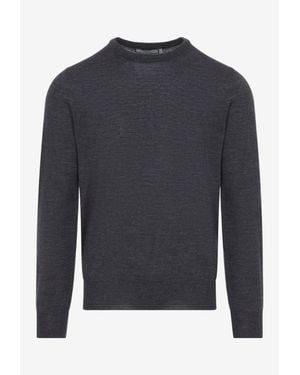 Canali Crewneck Sweater - Blue