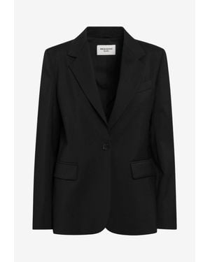 Weekend by Maxmara Lamine Single-Breasted Fitted Blazer - Black
