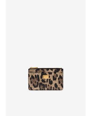 Dolce & Gabbana Animal Motif Cardholder - White