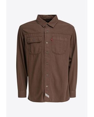 Levi's Auburn Long-Sleeved Worker Shirt - Brown