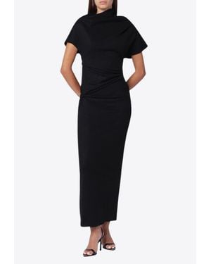 Entire studios Wool Midi Dress - Black