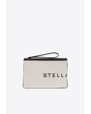 Stella McCartney Smc Canvas Pouch Bag - Natural