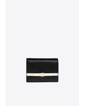 Ferragamo Mini Ribbon Calf Leather Wallet - White