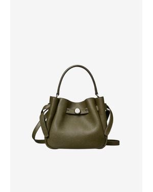 Tory Burch Mini Romy Leather Crossbody Bag - Green