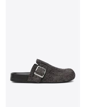 【関税&送料込】Loewe Khaki Suede Ease Buckle Slippers Loewe Khaki Suede Ease Buckle Slipper – LOZURI®