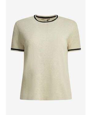Max Mara Nordica Linen T-Shirt - Natural