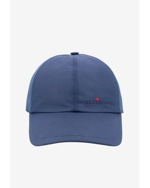 Kiton Logo Nylon Baseball Cap - Blue