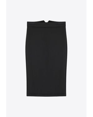 Moncler Pencil Knee-Length Skirt - Black