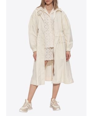 Moncler Coupiac Hooded Parka - Natural