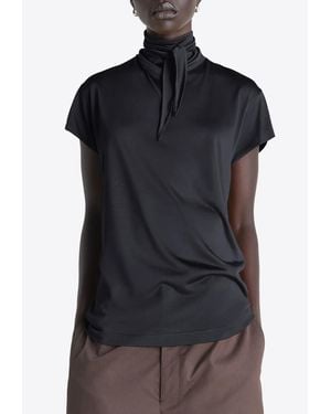 Lemaire Jersey Foulard Top - Black