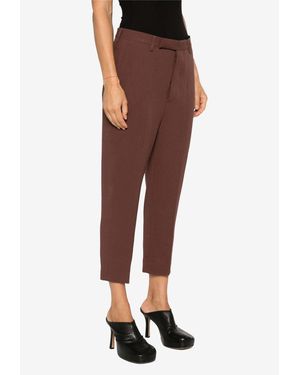 Rick Owens Astaires Cropped Pants - Red