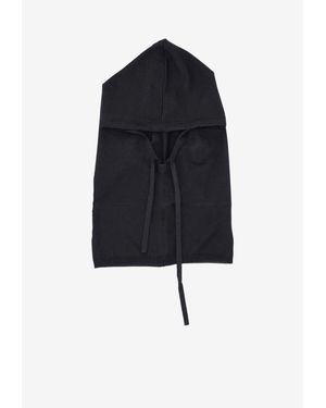 P.A.R.O.S.H. Lime Wool-Blend Balaclava - Black